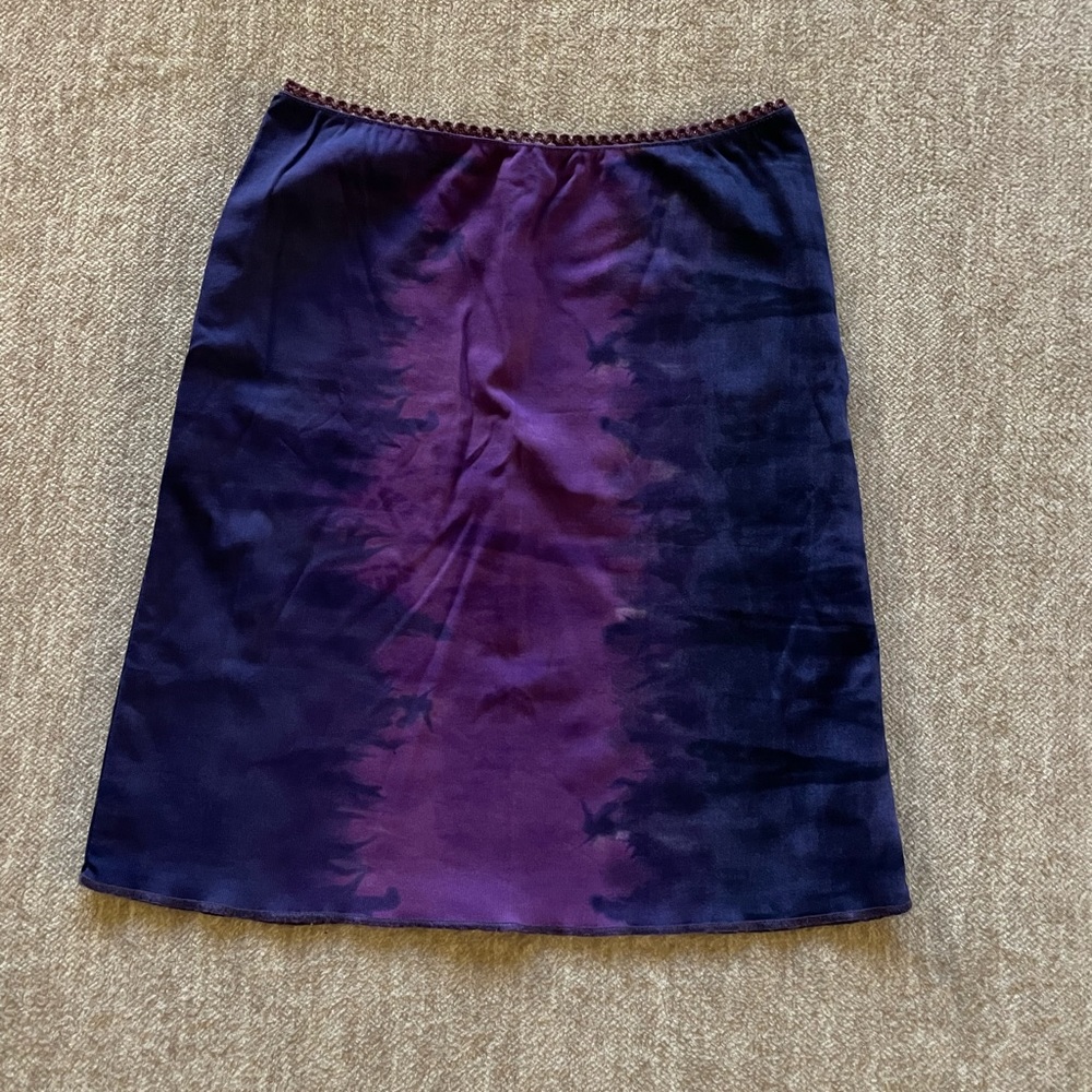 Vintage women’s S tie dye mini skirt